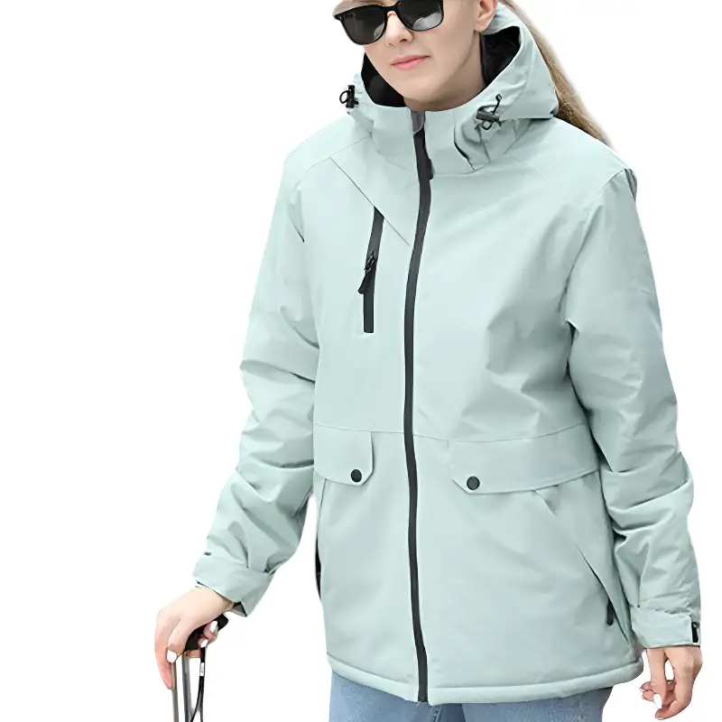 Veste randonnée imperméable vert menthe - Image 11