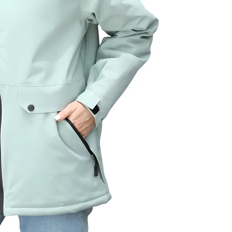 Veste randonnée imperméable vert menthe - Image 13