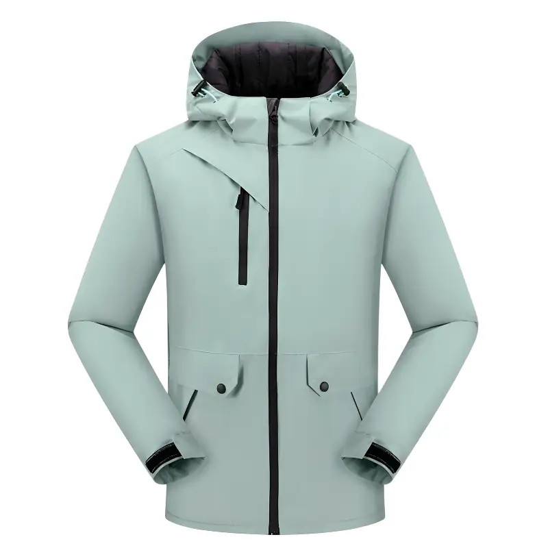 Veste randonnée imperméable vert menthe - Image 2