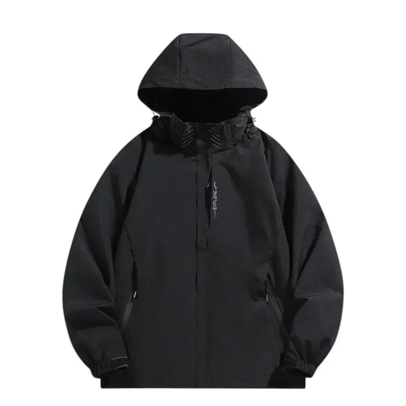 Veste softshell avec capuche amovible imperméable coupe-vent